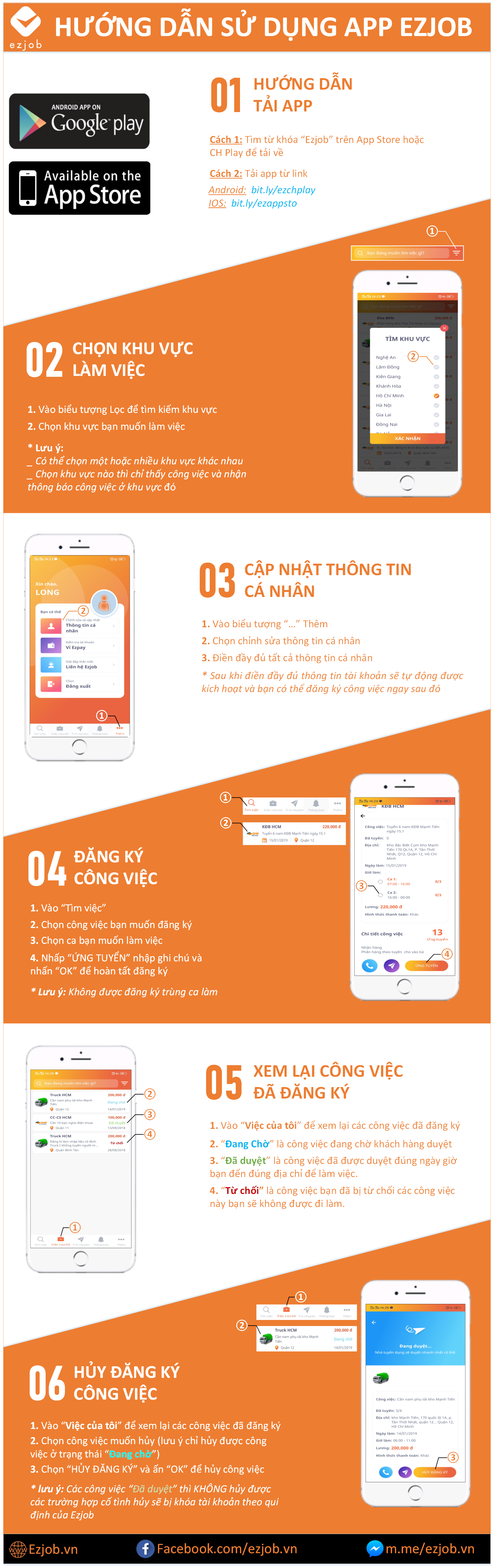 Hướng dẫn sử dụng App Ezjob